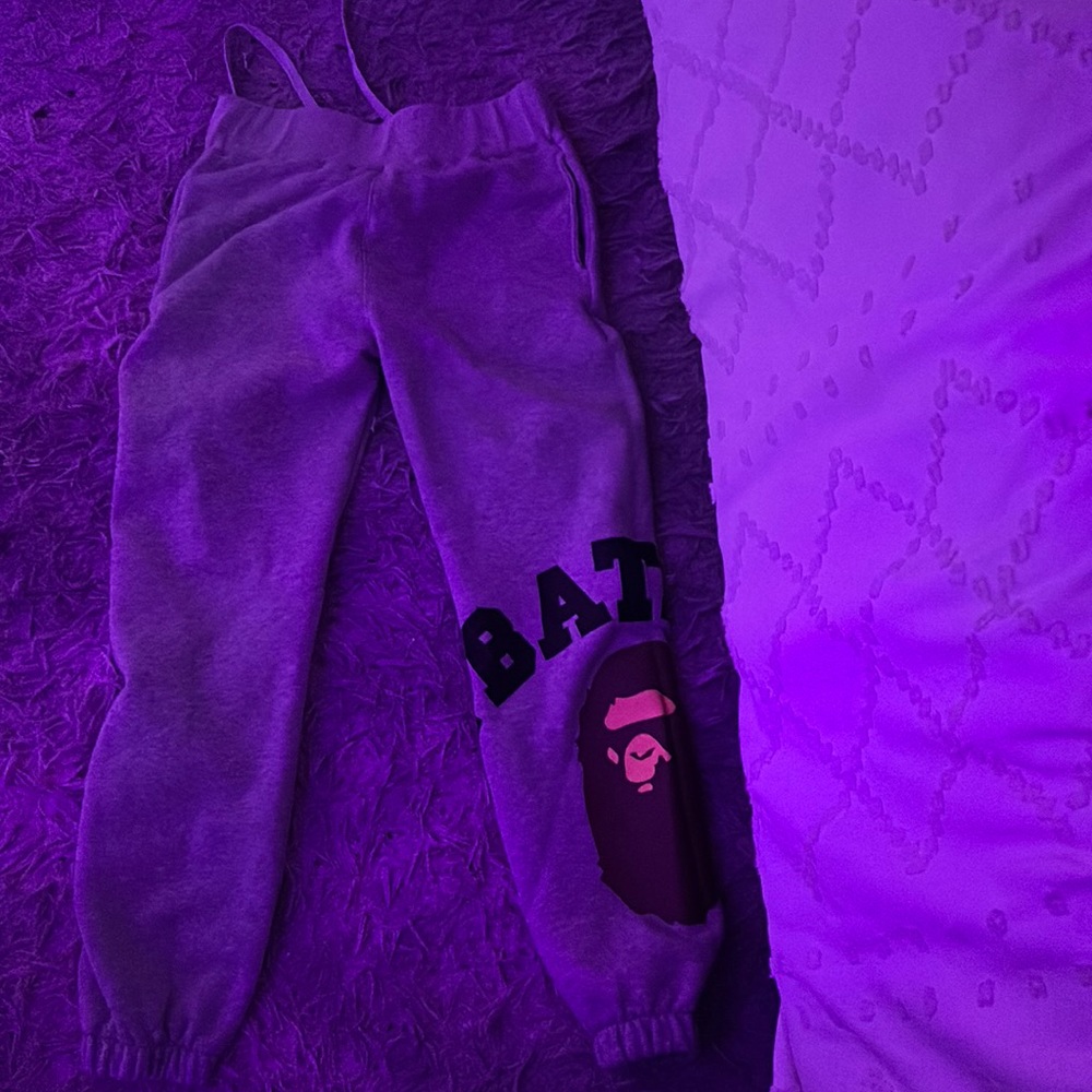 Bape grey joggers